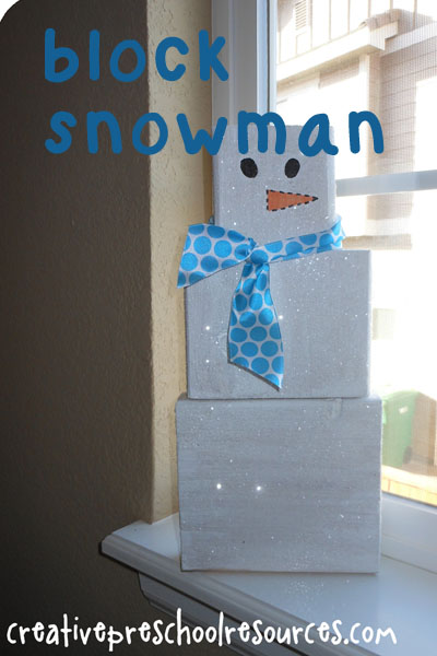 block snowman small